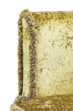 Gold Vanity Stool with Button Tufted B062P215391