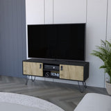 Tv Stand B Magness, Living Room, Black / Macadamia B092142844