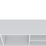 Tubac TV Rack in Melamine with Open Storage, White B128P237132