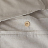 5 Piece Organic Cotton Oversized Comforter Cover Set w/removable insert Natural Full/Queen B035128744