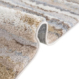 Watercolor Abstract Stripe Woven Area Rug B03597963