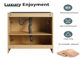 28" Freestanding Bathroom Vanity / Laundry Utility Cabinet, w/ Stainless Steel Sink and Flexible W999P376890