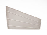 (3 pack) Wide Slanted Flexible Closet Organizer Bin with Handle, White Plastic 54451229