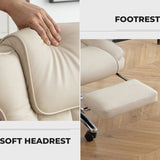 Office Chair, Big and Tall Executive Office Chair with Footrest, Leather Computer Chair, Ergonomic W2367P212099