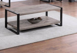 1pc Contemporary Coffee Table with Storage Shelf Rustic Brown Finish Living Room Wooden Furniture B011P244355