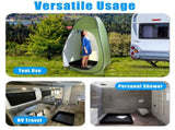 Foldable Camping Shower Pan, 41" Portable Shower Base with Drainage Pipe, Collapsible Outdoor Shower 30340231
