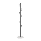 Coat Rack 6 Hooks 64.5 in Freestanding Metal Coat Rack Coat and Hat Hanger Organizer Rack Garment 03803658