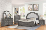 Grace Traditional Style 5-Drawer Chest Made with wood in Rustic Gray B00978932