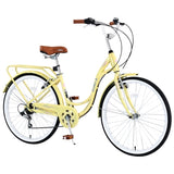 7 Speed, Steel Frame, Multiple Colors 24 Inch Ladies Bicycle W1019P165868