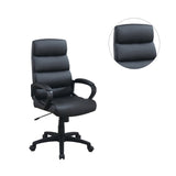 ZNTS High-Back Adjustable Height Office Chair in Black SR011683