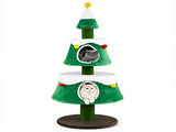 61.5" Christmas Cat Tree Tower with 2 Large Semi-Enclosed Plush Condos, Full Natural Jute Scratching 11165664