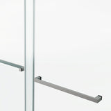 60*66" Frameless Double Sliding Shower Door, Double Shower Door, 3/8 SGCC Tempered Glass, T3177P320584