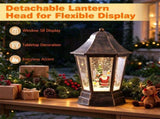 5.4 FT Christmas Street Lamp with Snowfall, Music & Warm Light, Detachable Lantern Head, Waterproof 35036998