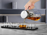Heat-resistant glass teapot, magnetic switch, Gunmetal Black 800mL 47773149