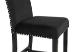 5pc Counter Height Dining Set Square Faux Marble Table Upholstered Chairs Tufted Nail head Wooden B011P243216