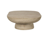 36x24x15" Cream Oval Coffee Table W2078P161503