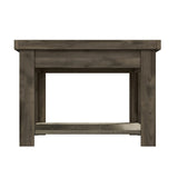 ZNTS Bridgevine Home Joshua Creek 48 inch Coffee Table, No Assembly Required, Barnwood Finish B108131548