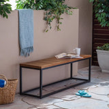 JECO INDUSTRIAL WOOD AND METAL BENCH 62622.00WTCBLK