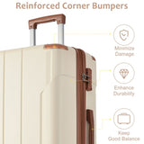 ZNTS Hardshell Luggage Spinner Suitcase with TSA Lock Lightweight 20'' PP282801AAO
