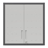 ZNTS Metal Wall-Mounted Tool Storage Cabinet with Locking Door and 1 Shelf 1 Opened Drawer for Garage 10688530