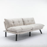 Cream Convertible Folding Modern sofa Bed W570124915