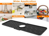 2 pack Silicone Faucet Splash Mat, Food Grade Sink Drip Catcher Pad, Fits Faucet Tube up to 2.48 in, 59340132