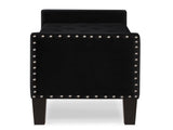 Upholstered Tufted Button Storage Bench with nails trim,Entryway Living Room Soft Padded Seat with 68033882