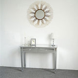 Mirrored Makeup Table Desk Vanity for Women with 2 Drawers 88645439