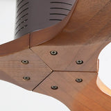 52 inch Flush Mount Fan with Remote Control, 3 Reversible Wood Blades Noiseless DC Motor W934P189483