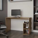 ZNTS Natural Oak Computer Desk with Open Storage and Open Shelf B062P290242