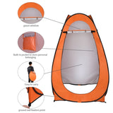 ZNTS 1-2 Person Portable Pop Up Toilet Shower Tent Changing Room Dressing Tent Camping Shelter Orange 11685588