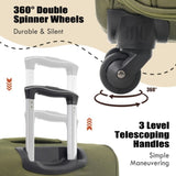 Softside Luggage Expandable 3 Piece Set Suitcase with Duffel Bag Upright Spinner Softshell N732P201004Y