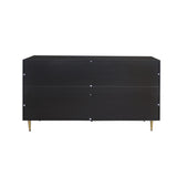 Modern Black Lacquered 4 Door Wooden Cabinet Sideboard Buffet Server Cabinet Storage Cabinet, for W1435P228914