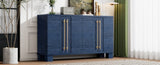 TREXM Wood Traditional Style Sideboard with Adjustable Shelves and Gold Handles for Kitchen, Dining N715P232696M