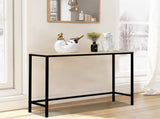 Industrial Style Porch Table Single Layer Light Walnut Color Triamine Board 97435886