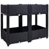 Planter Raised Beds - Elevated Planter Garden Box with Drainage Plug Raised Garden Beds for W465P187531