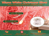 Pink Small Pre Lit 4 Foot Christmas Tree with 50 Warm White LED, Flame Retardant PVC Foliage, 65229596