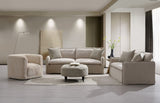Grey Ottoman with Casters B062P215460