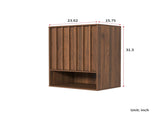 Wall-Mounted Storage Cabinet with Doors and Shelf. W331P532639