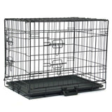 ZNTS 24" Pet Kennel Cat Dog Folding Steel Crate Animal Playpen Wire Metal 32589863