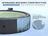 Grey 196 * 71cm hot tub. A swimming pool with heating, bubble massage, ambient lighting, filtration, 65247427