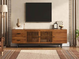 78" TV Stand for TVs Up to 85", TV Console for Living Room, Media Console with Two Drawers, N710P510680P