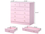 5-Tier 6-Drawer Cabinet with Matte Gold Handles Particleboard Melamine-Coated Storage Cabinet 93938975