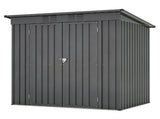 6 x 4 ft Outdoor Storage Shed, All Weather Tool Shed for Garden, Backyard, Lawn, Black W2505P173291