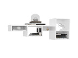 Wallshe 47" Wide 7-Tier Wall Shelf, Cube Shelf Modular Shelf for Living Room, Home office, Bedroom B200P240261