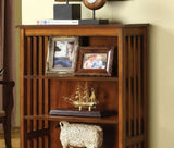 Gorgeous Styling Antique Oak Finish 1pc Media Solid wood Storage Books 5-Shelves Open Cabinet B011P191545