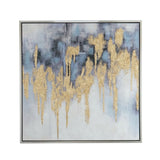 39.5" x 39.5" Modern Oil Painting, Square Framed Wall Art for Living Room Dining Room Office W2078130299