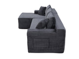 94.5" Cloud Modular Sectional Sofa Couch with L-Shape Chaise,Modern Minimalist Upholstered Couches W5515P479903