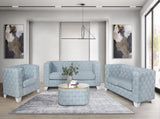 Saree Light Teal Chenille Coffee Table B2726P457129