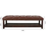 Bedroom End of Bed Bench Tufted Upholstered End of Bed Bench End of Bed Entrance Shoe Bench, 60" W68053159